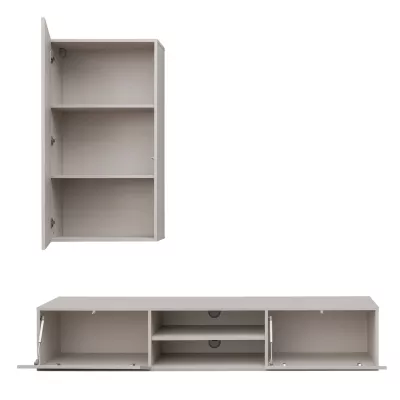 Stěna do obývacího pokoje GOLDA - kašmír / černá