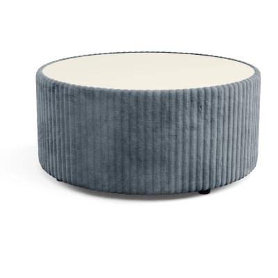 Čalouněný kulatý konferenční stolek WINDSOR 2 - tmavý popelavý