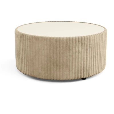 Čalouněný kulatý konferenční stolek WINDSOR 2 - ecru 2