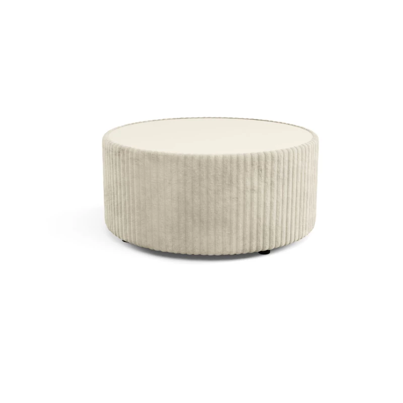 Čalouněný kulatý konferenční stolek WINDSOR 2 - ecru 1