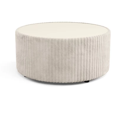 Čalouněný kulatý konferenční stolek WINDSOR 2 - smetanový