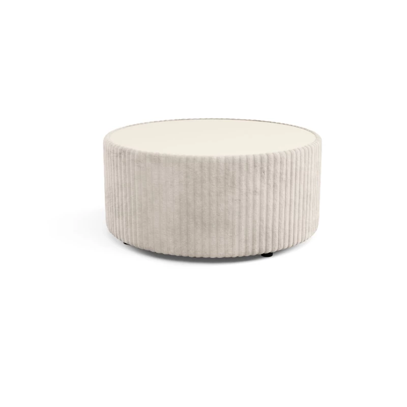 Čalouněný kulatý konferenční stolek WINDSOR 2 - smetanový