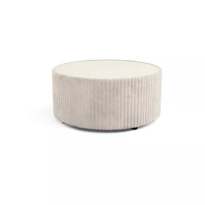 Čalouněný kulatý konferenční stolek WINDSOR 2 - smetanový