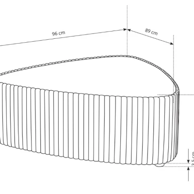 Čalouněný konferenční stolek WINDSOR 1 - ecru 1