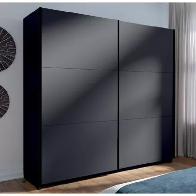 Velká šatní skříň 201 cm APASTO - grafitová