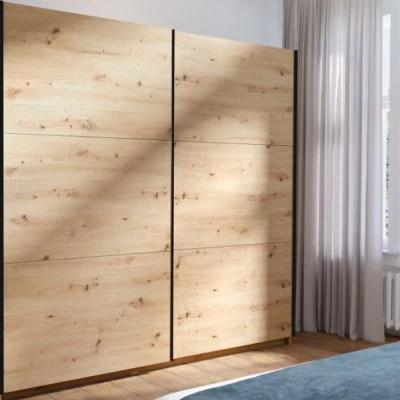Velká šatní skříň 201 cm APASTO - dub artisan