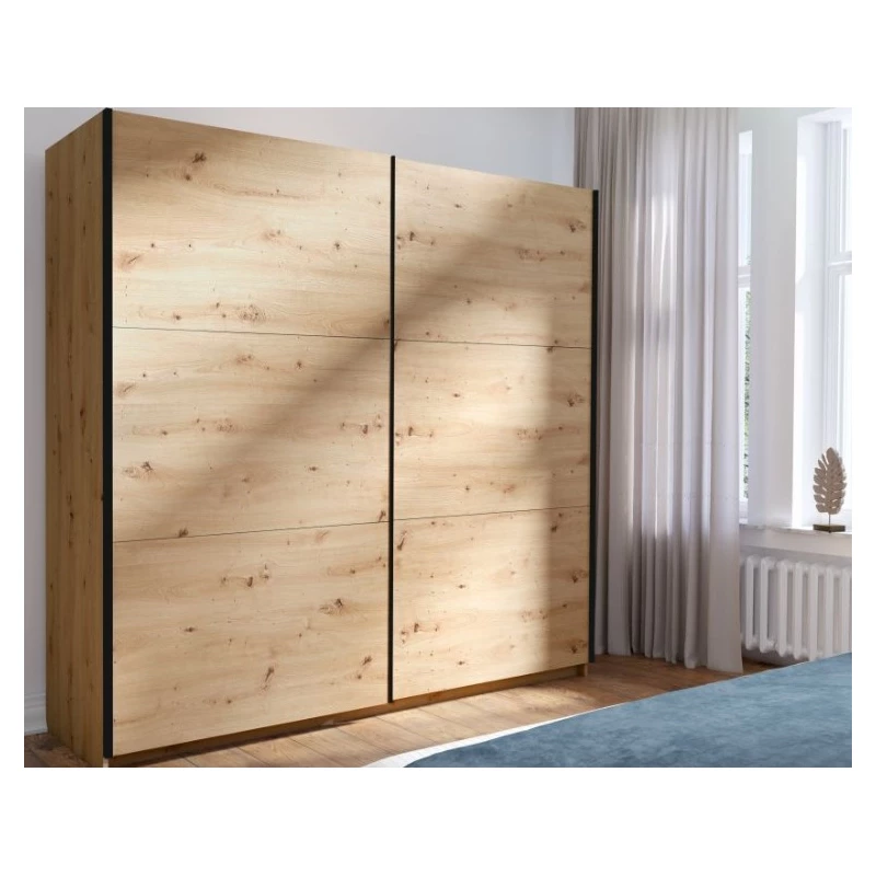 Velká šatní skříň 201 cm APASTO - dub artisan