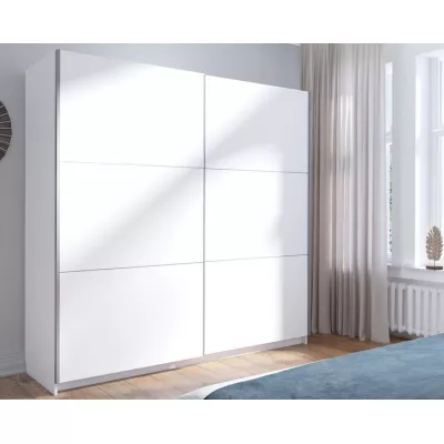 Vysoká šatní skříň 151 cm APASTO - bílá