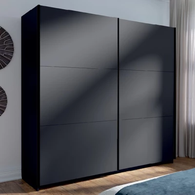 Vysoká šatní skříň 151 cm APASTO - grafitová