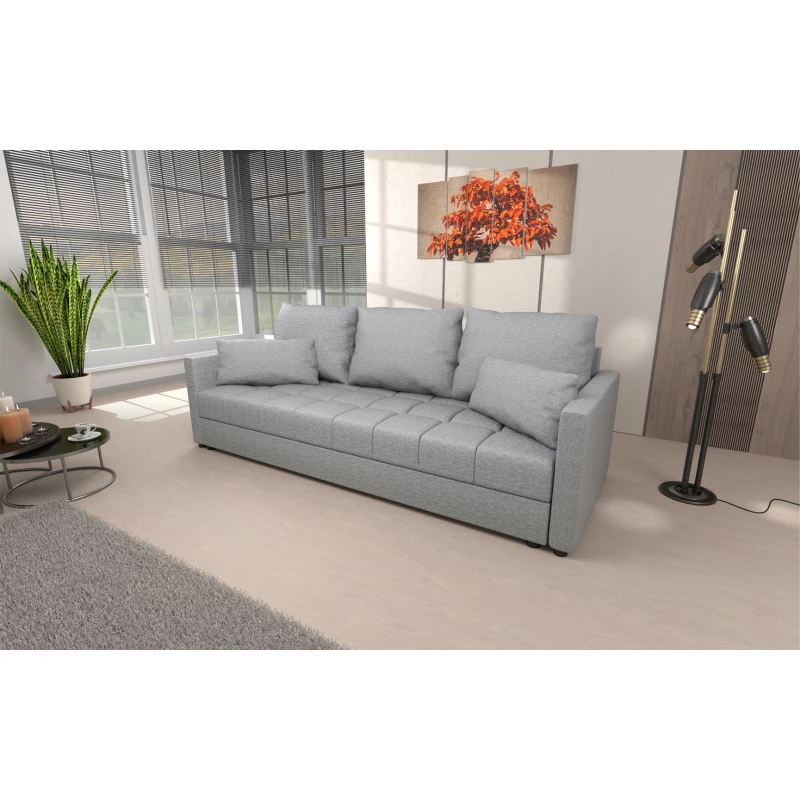 Trojmístná rozkládací pohovka KLAVERA 1 - světle šedá