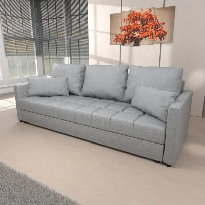 Trojmístná rozkládací pohovka KLAVERA 2 - světle šedá