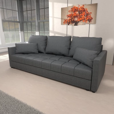 Trojmístná rozkládací pohovka KLAVERA 1 - tmavě šedá 1