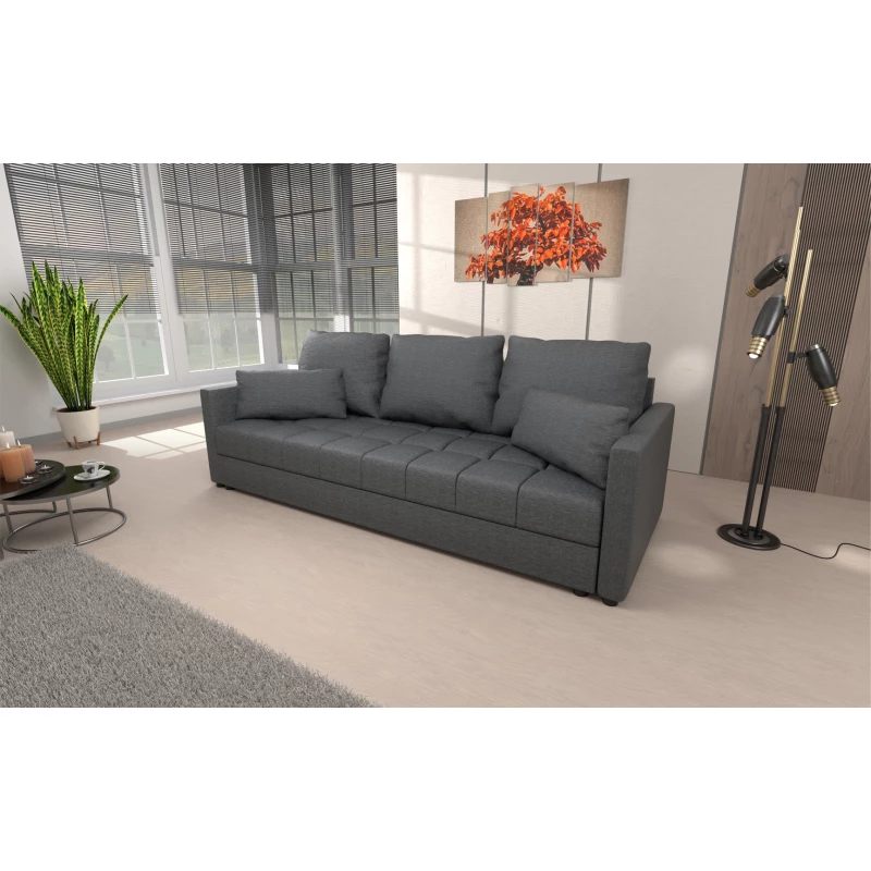 Trojmístná rozkládací pohovka KLAVERA 2 - tmavě šedá 1