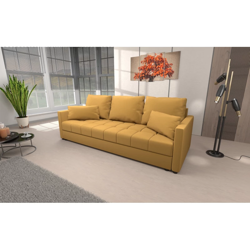 Trojmístná rozkládací pohovka KLAVERA 1 - medová