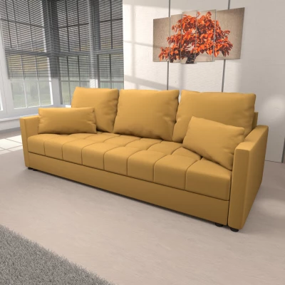 Trojmístná rozkládací pohovka KLAVERA 2 - medová