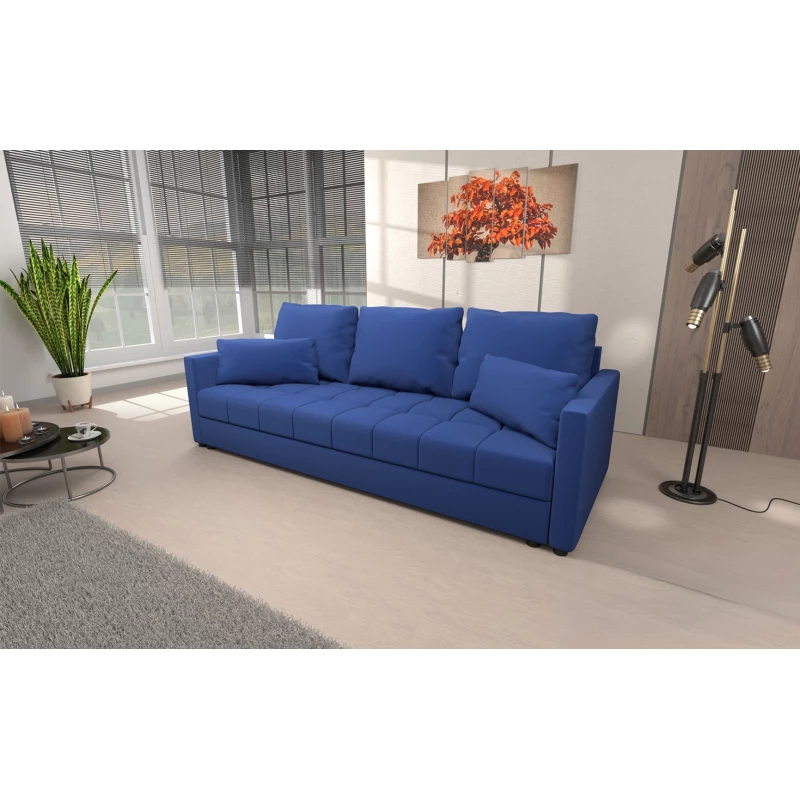 Trojmístná rozkládací pohovka KLAVERA 1 - modrá