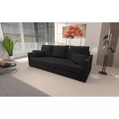 Trojmístná rozkládací pohovka KLAVERA 1 - černá 2