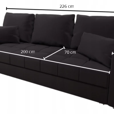 Trojmístná rozkládací pohovka KLAVERA 2 - tmavě šedá 2