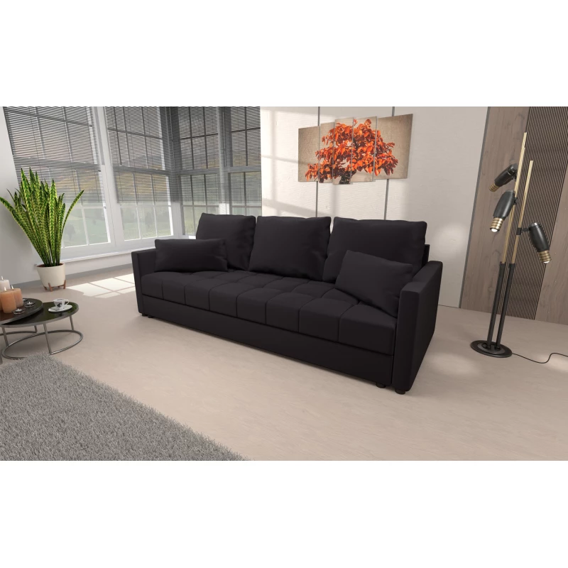 Trojmístná rozkládací pohovka KLAVERA 2 - tmavě šedá 2