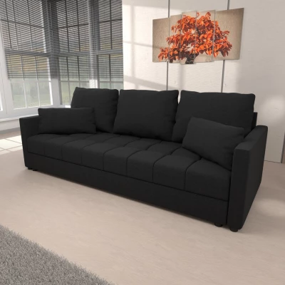 Trojmístná rozkládací pohovka KLAVERA 2 - antracitová