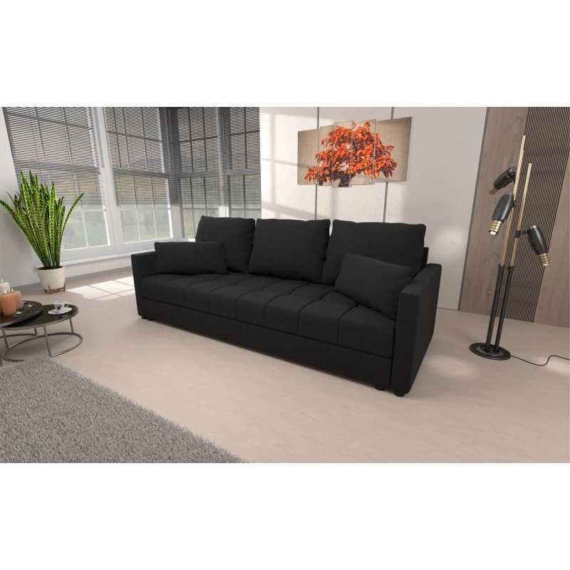 Trojmístná rozkládací pohovka KLAVERA 1 - antracitová