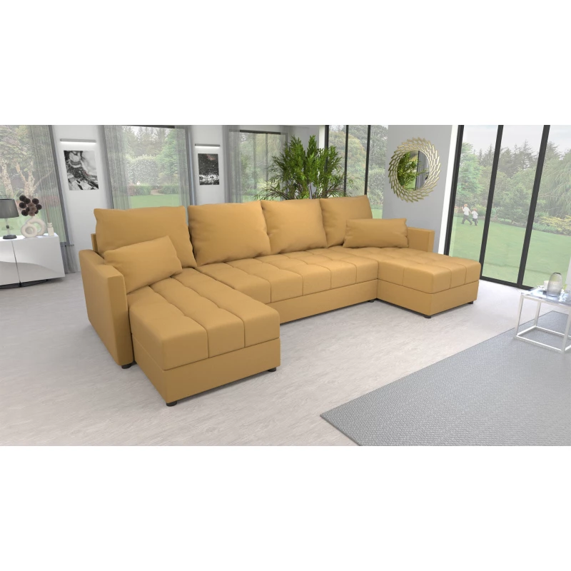 Rozkládací sedací souprava do U KLAVERA 2 - medová