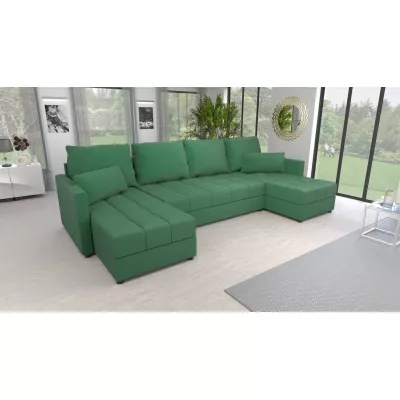 Rozkládací sedací souprava do U KLAVERA 1 - láhvově zelená