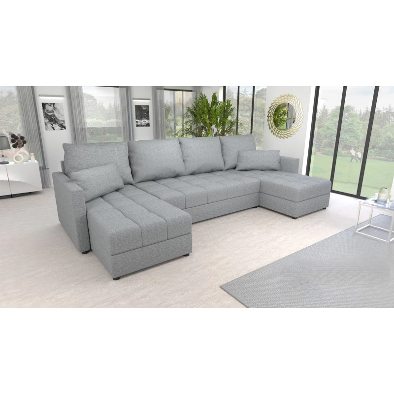 Rozkládací sedací souprava do U KLAVERA 2 - šedá