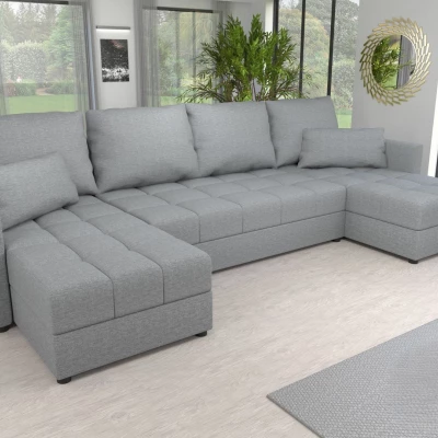 Rozkládací sedací souprava do U KLAVERA 1 - světle šedá