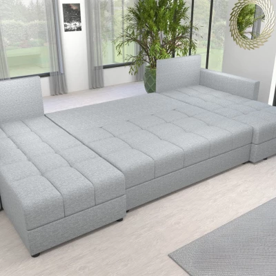 Rozkládací sedací souprava do U KLAVERA 2 - tmavě šedá 1