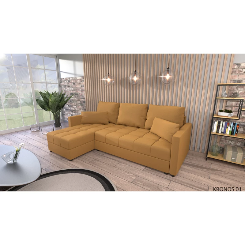 Sedací souprava do L KLAVERA 1 - medová