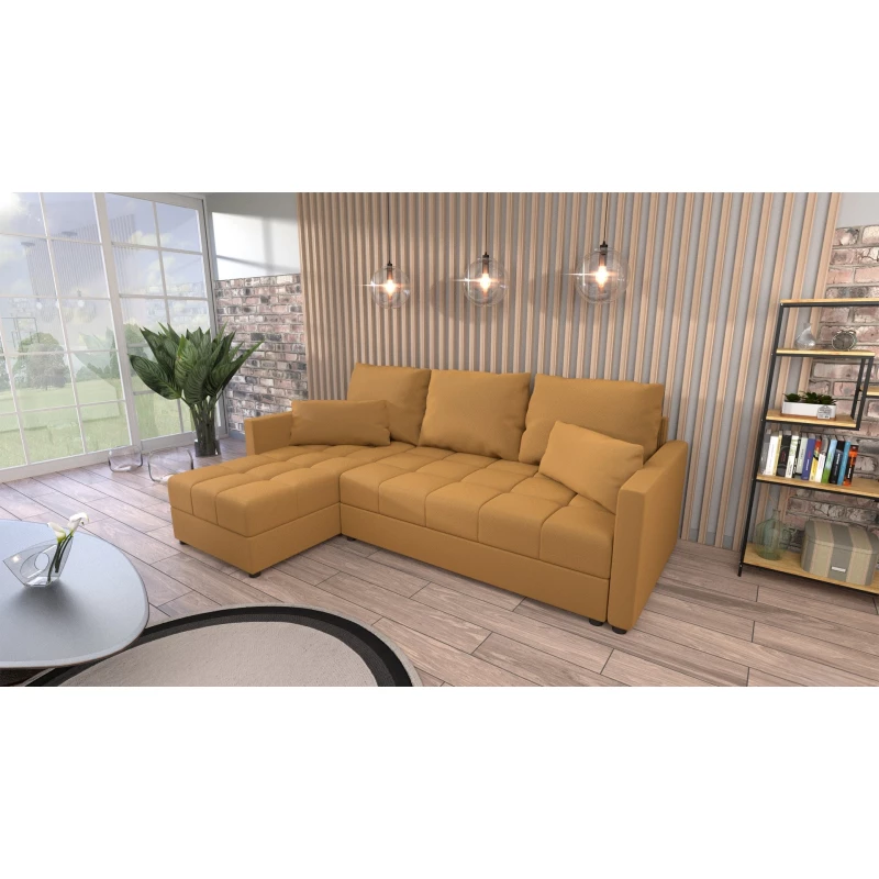 Sedací souprava do L KLAVERA 2 - medová