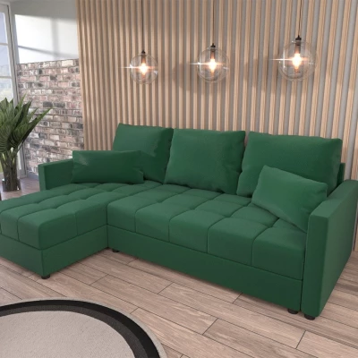 Sedací souprava do L KLAVERA 2 - láhvově zelená