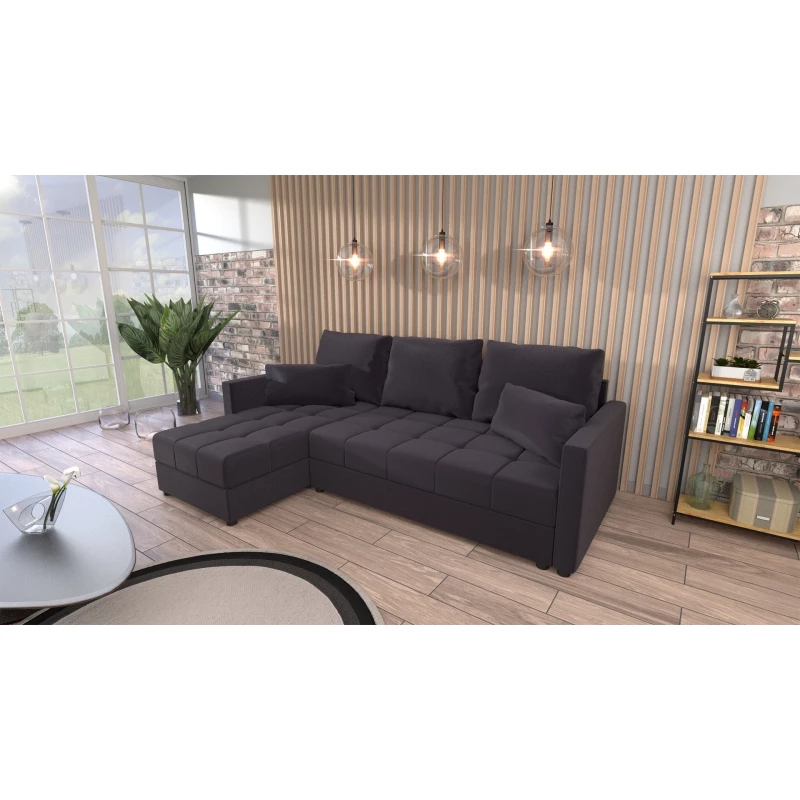 Sedací souprava do L KLAVERA 2 - tmavě šedá 2