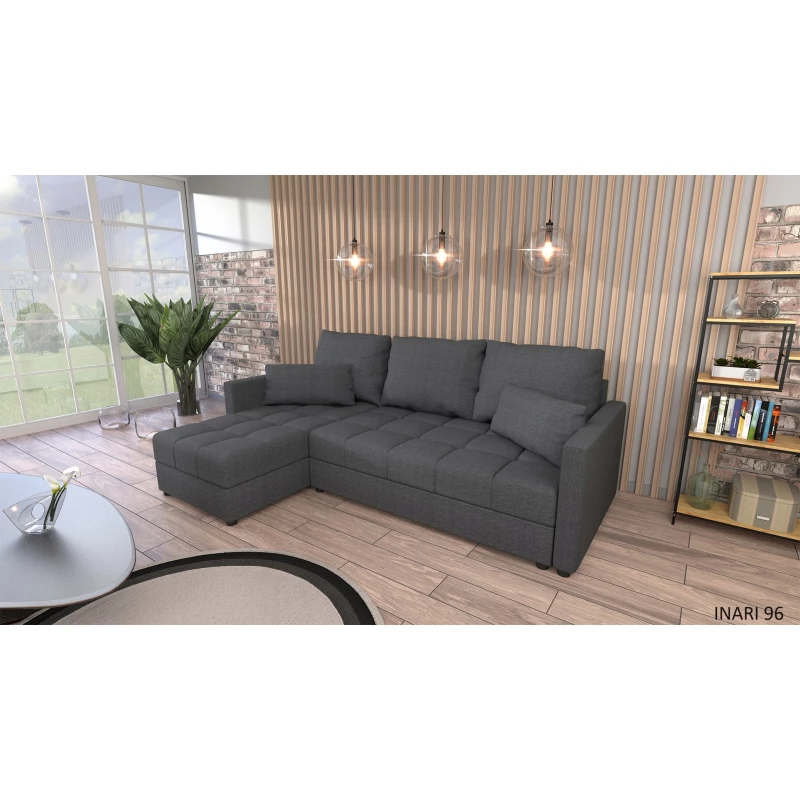 Sedací souprava do L KLAVERA 2 - tmavě šedá 1