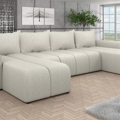 Elegantní sedací souprava do U AMANDA 3 - béžová