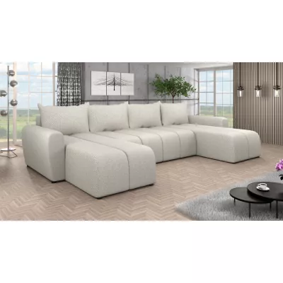 Elegantní sedací souprava do U AMANDA 3 - béžová