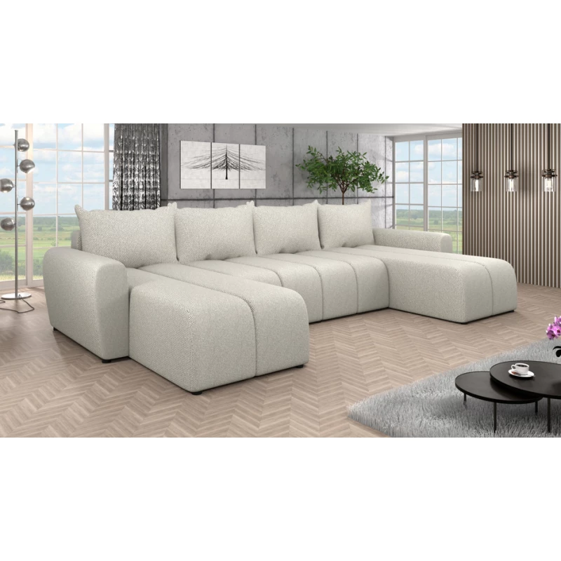 Elegantní sedací souprava do U AMANDA 2 - béžová