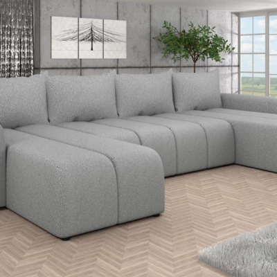 Elegantní sedací souprava do U AMANDA 2 - šedá