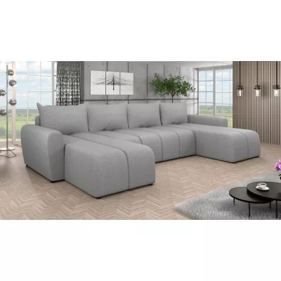 Elegantní sedací souprava do U AMANDA 2 - šedá