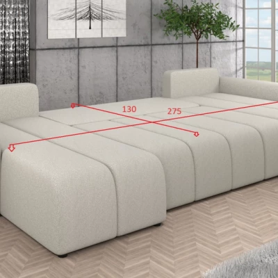 Elegantní sedací souprava do U AMANDA 1 - grafitová