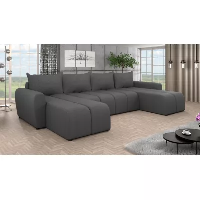 Elegantní sedací souprava do U AMANDA 2 - grafitová