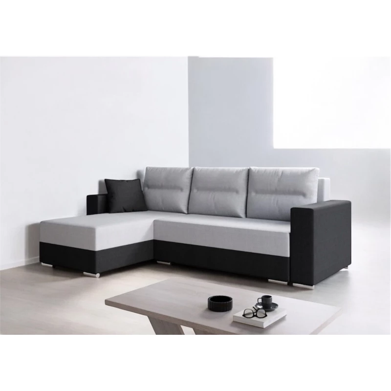 Rohová sedací souprava KANANDA 1 - šedá / černá