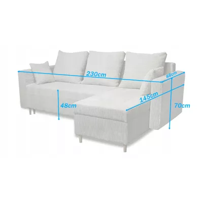 Rohová sedací souprava IDORA 1 - šedá