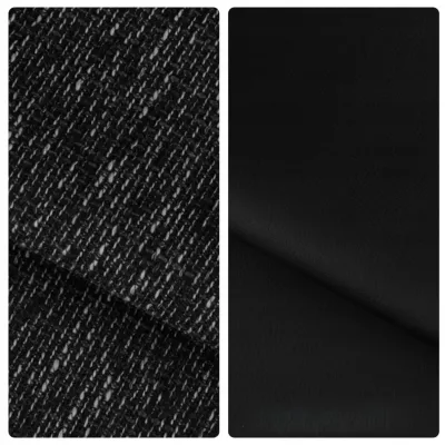 Rozkládací sedací souprava ISAMARA 2 - černá / černá eko kůže