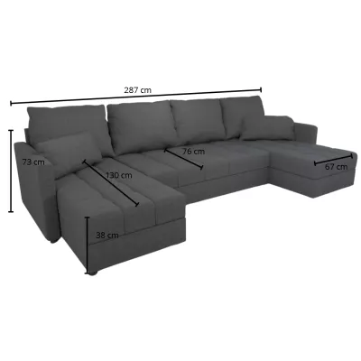 Rozkládací sedací souprava do U KLAVERA 1 - láhvově zelená