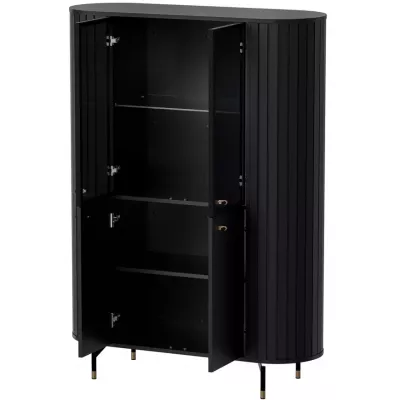 Vysoká vitrína APEX - černá