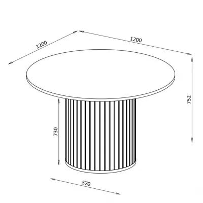 Jídelní stůl APEX - kašmír