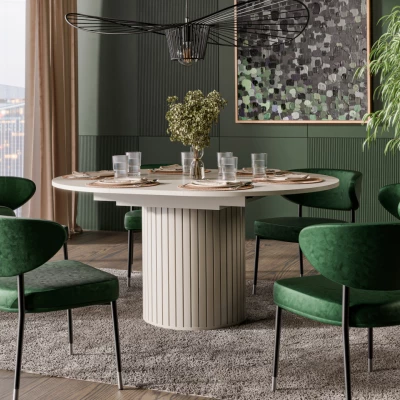 Rozkládací jídelní stůl 120(160)x120 APEX - kašmír