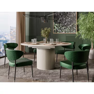 Rozkládací jídelní stůl 120(160)x120 APEX - kašmír